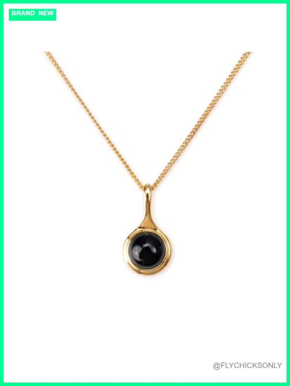 Gold Plated Stainless Steel Pendant Necklace Set with Onyx Tiger Eye